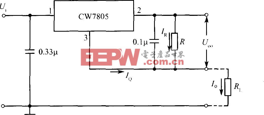CW7805构成的恒流源电路