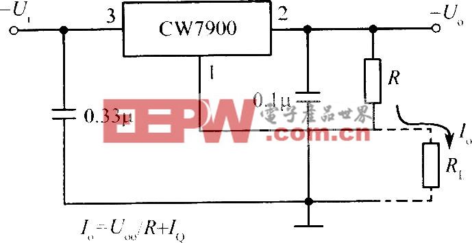 CW7900构成的恒流源电路