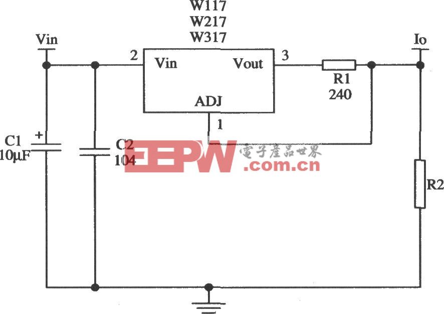 由Wll7／W217／W317构成的恒流源应用电路