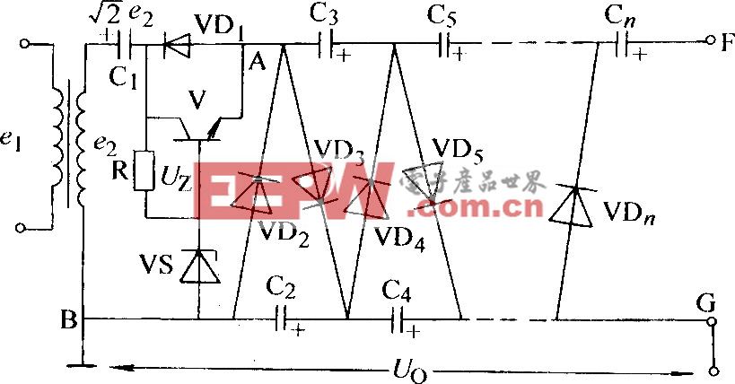 输出电压可调的稳压式多倍整流电路