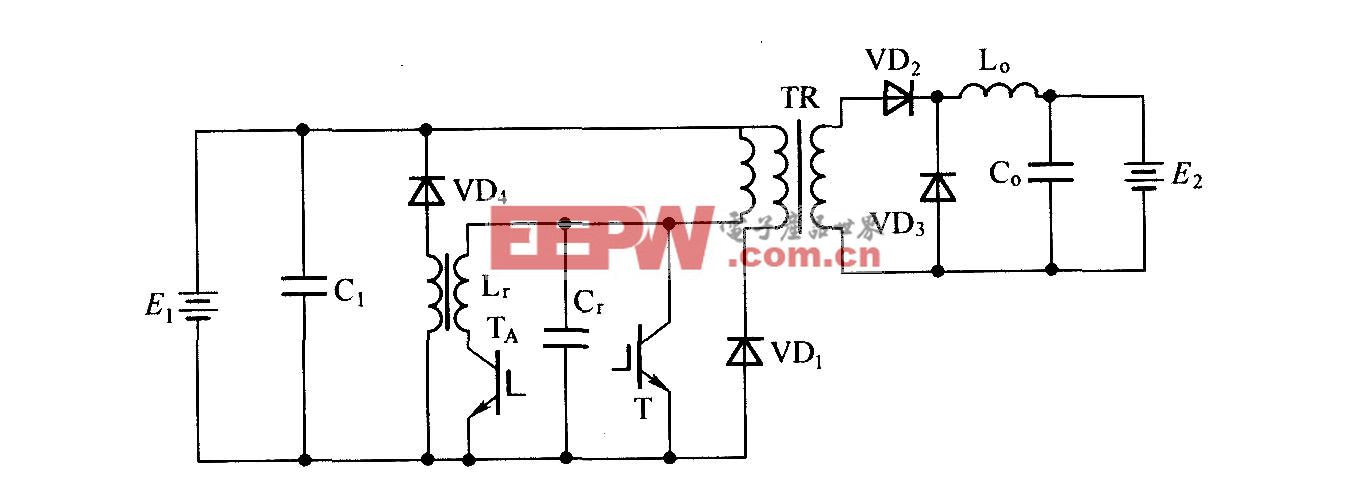 正激式ZVT-PWM变换器主电路原理图