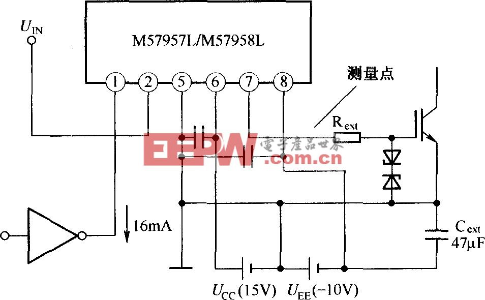 M57957L和M57958L的典型应用电路图