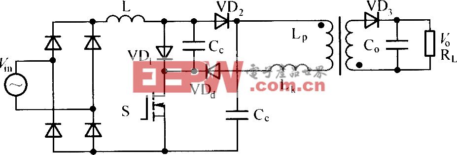 带有再生钳位功能的Boost反激型单级隔离式PFC变换器