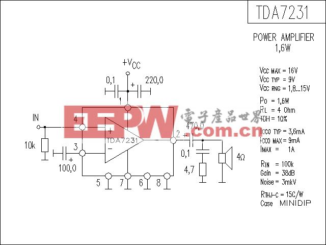 TDA7231功放电路