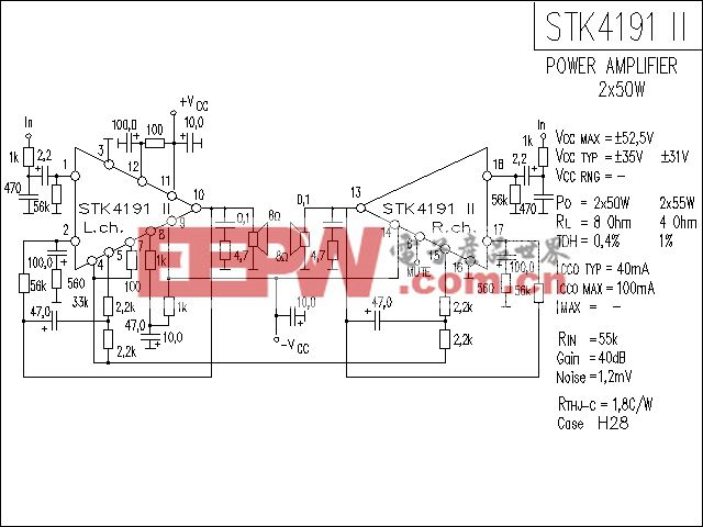 STK4191-2功放电路
