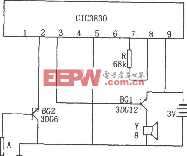 CIC3830构成的压水井放水提醒器