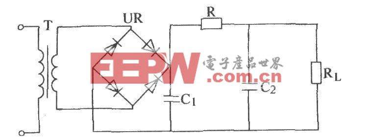 单相桥式整流π型滤波电路