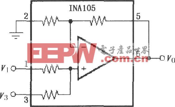 精密加法放大电路(INA105)