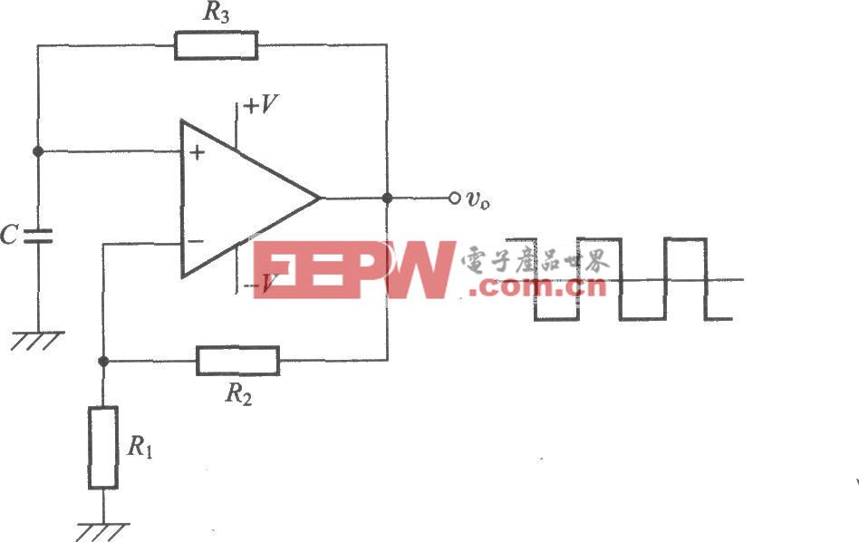 利用运算放大器的方波发生电路