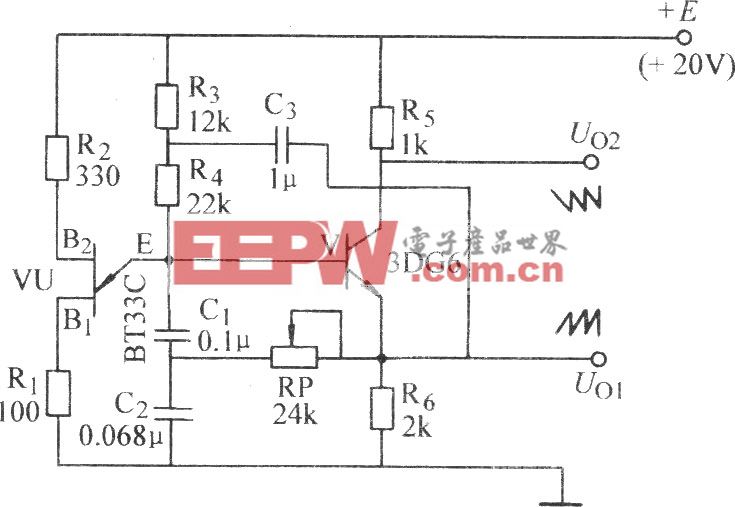 单结晶体管锯齿波发生器
