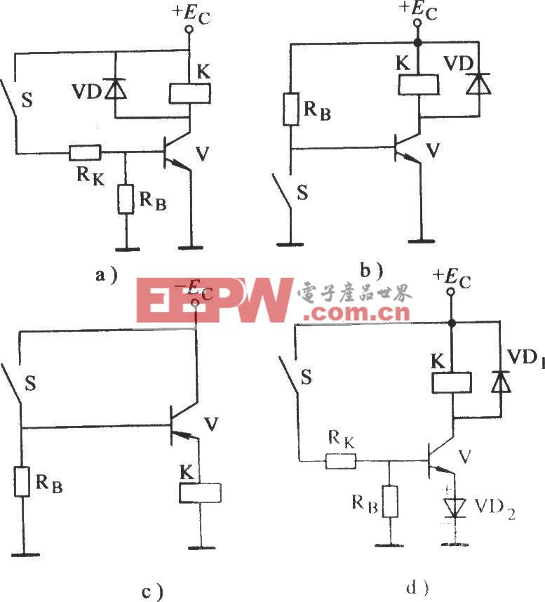 常用的控制基极的晶体管电子继电器