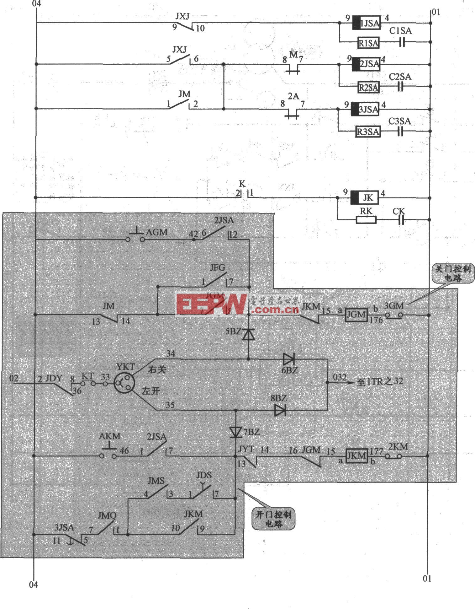 APM-81电梯开门机控制电路