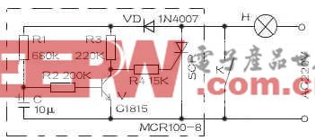 简易延时照明灯电路