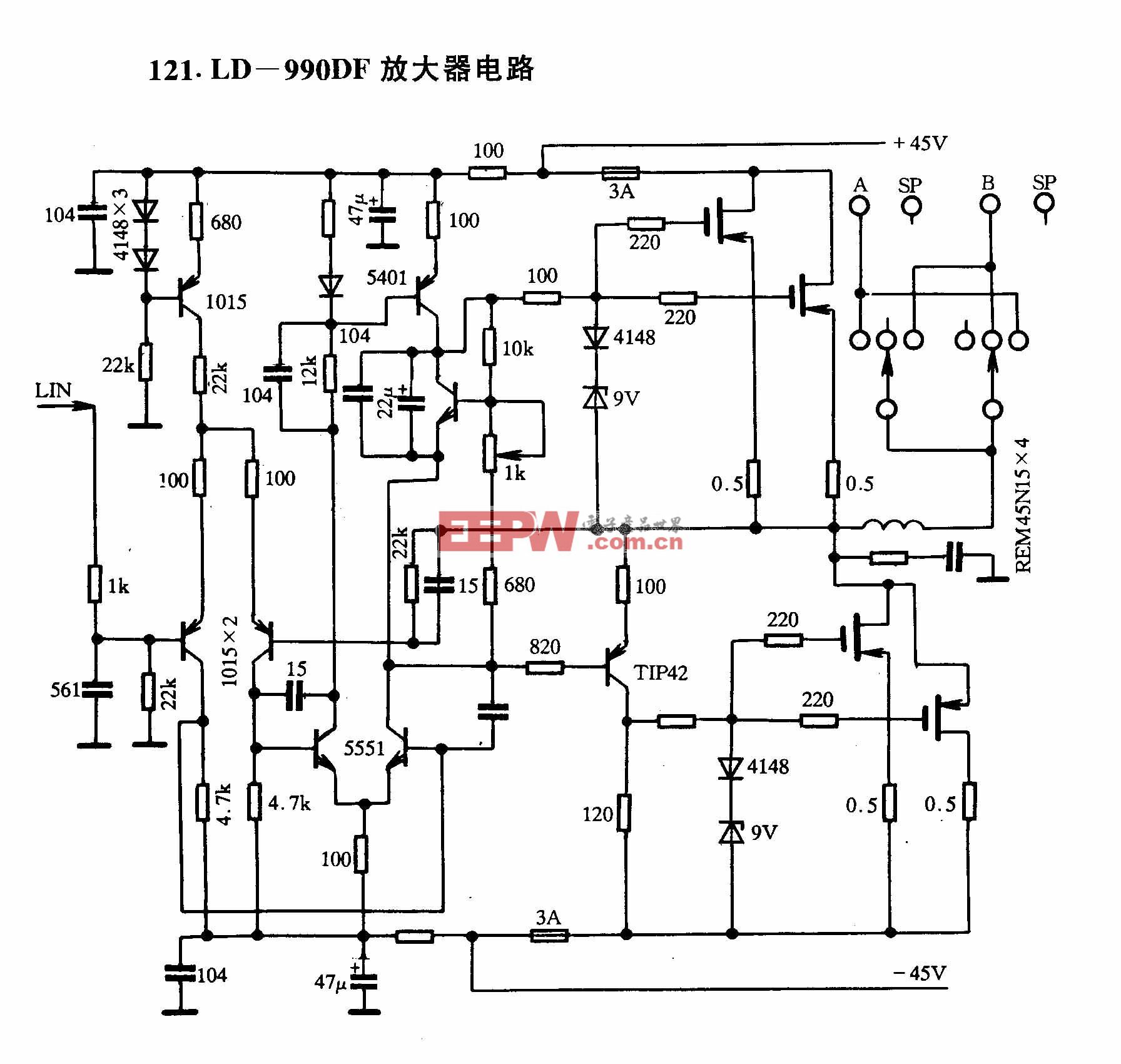 LD-990DF放大器电路