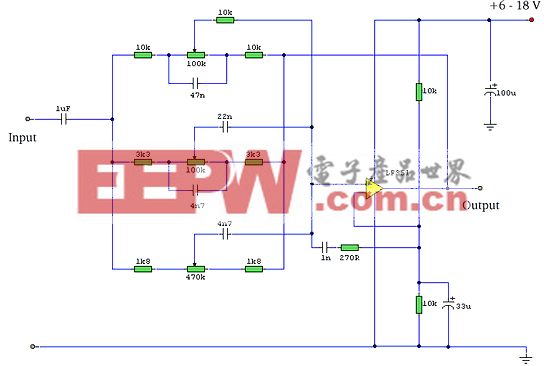 三带图形均衡器