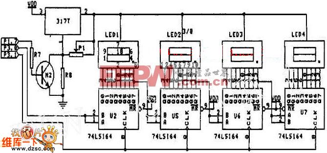 74ls164应用电路图