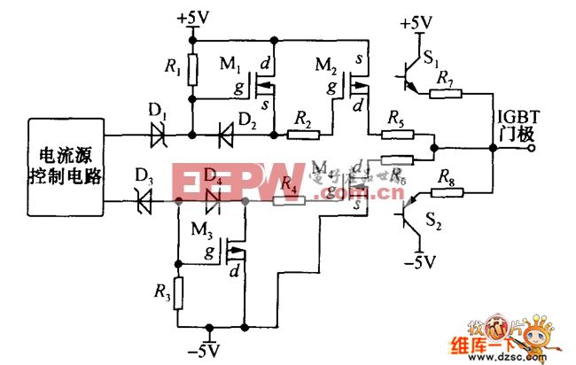 动态电流源的RB-IGBT驱动电路图