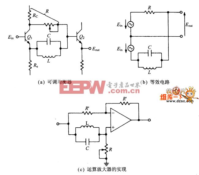 可调的LC延迟均衡器电路图