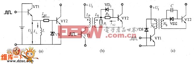 用电感中蓄积的能量使晶体管截止的电路图