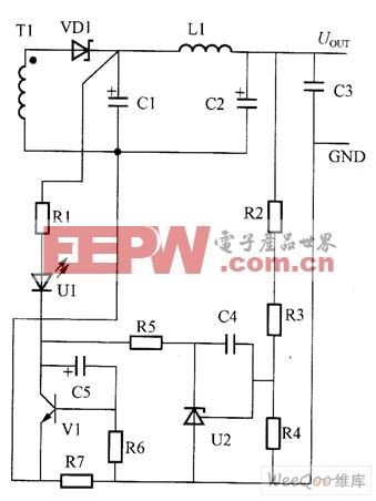 用NPN管与电压调整器实现恒压、恒流控制电路图