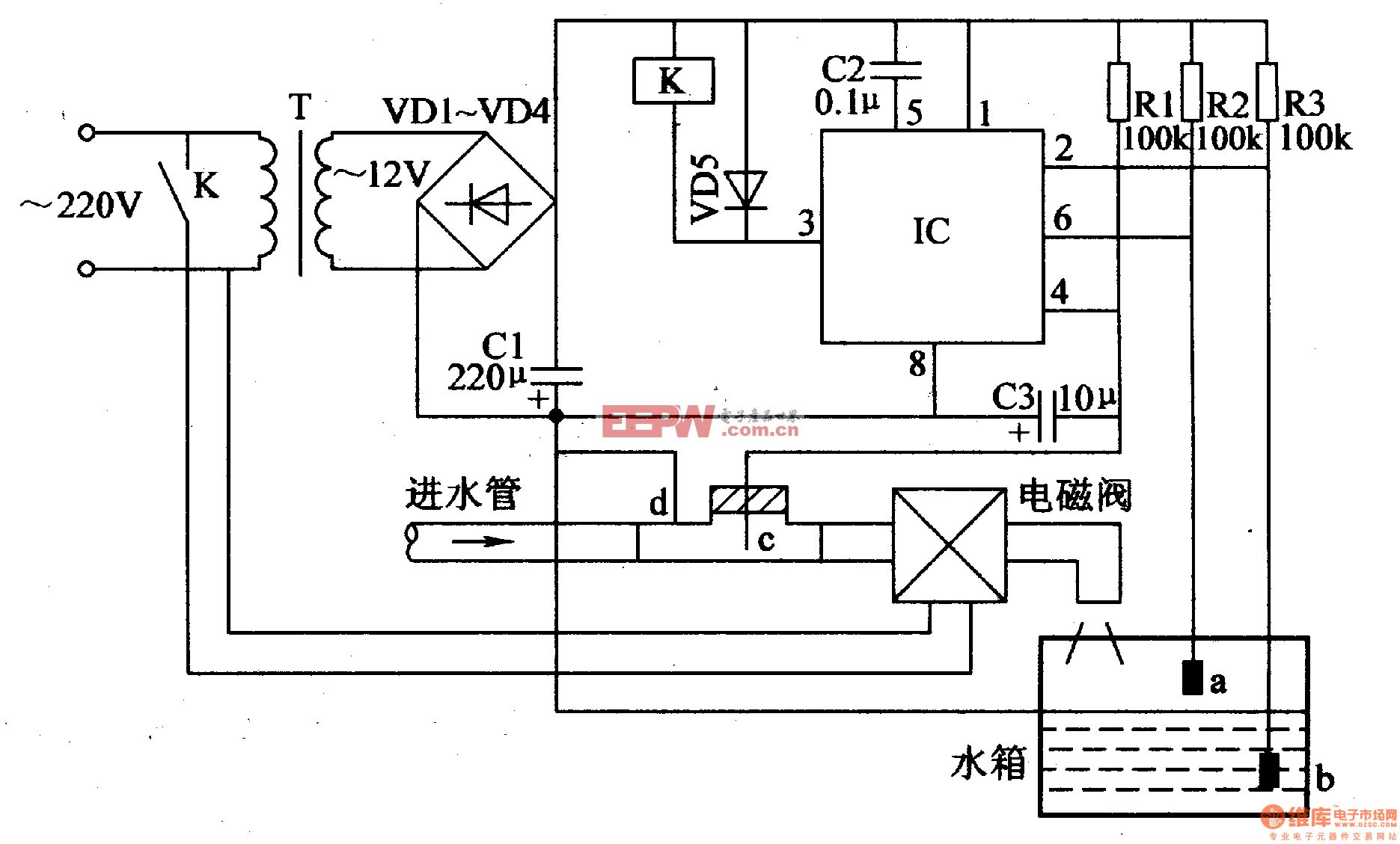 农用自动水阀门  二