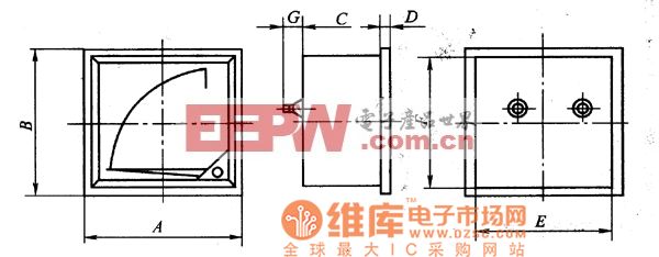 交直流自动控制和配电系统用电表外形尺寸电路图