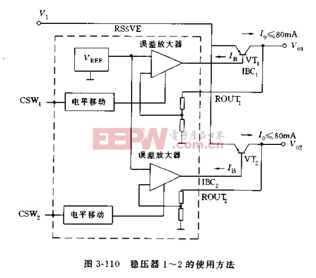 RS5VE系列稳压器电路的应用