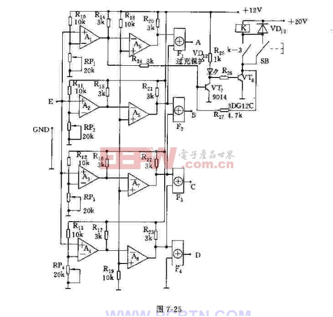 简介自动改变电流的充电电路