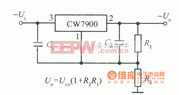 CW7900的高输入电压集成稳压电源电路