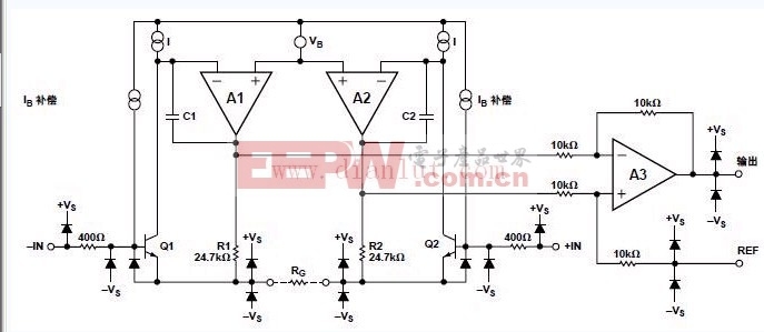 AD8221的精密仪表放大器电路