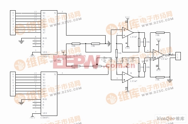 用于连接热敏电阻温度测量电路