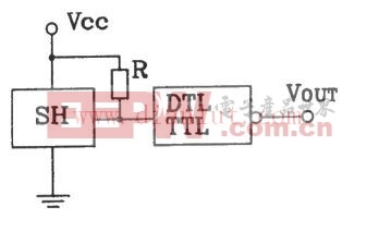 常见的霍尔传感器与DTL、TTL连接输出接口电路原理图