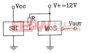典型霍尔传感器与MOS连接电路连接输出接口电路图