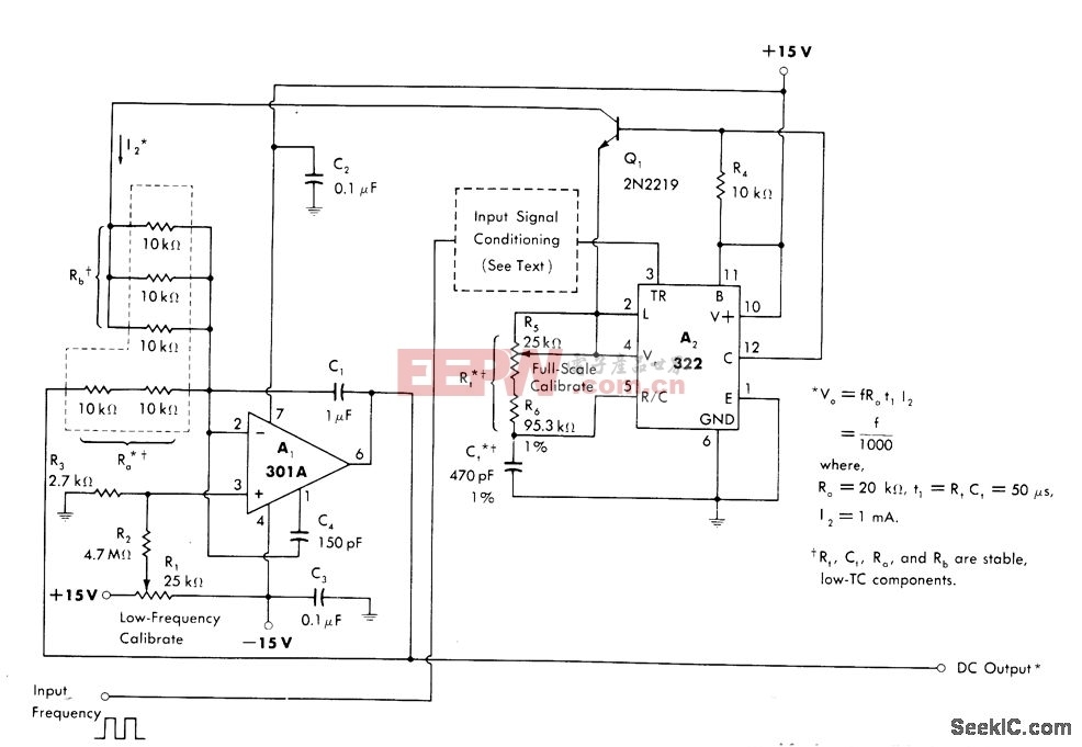 高度精密地频率-电压转换器电路（一）