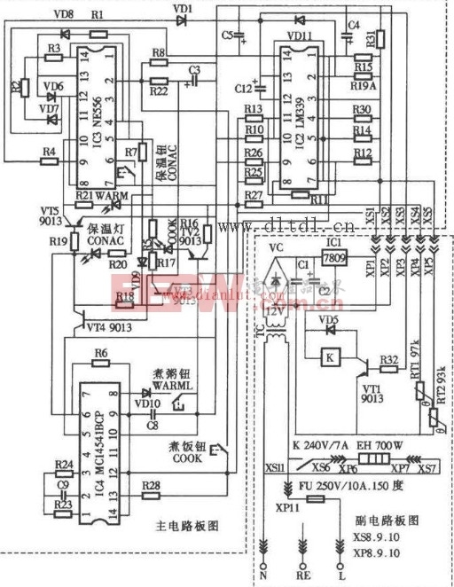容声CFXB50-90DA电饭锅电路设计