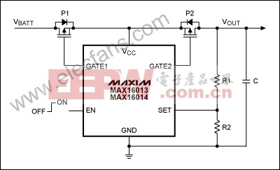 MAX16013/MAX16014过压保护/检测电路