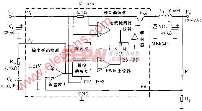 LT1076的基本使用方法电路