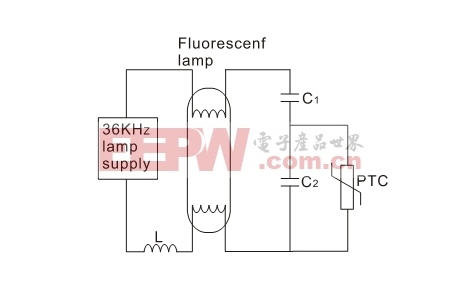 电子节能灯预热软启动电路图