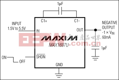 MAX1697:典型工作电路