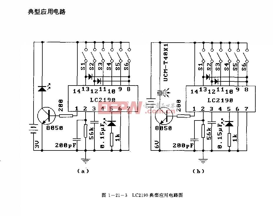 LC2190(空调器、电风扇、收录机、电视机和玩具)红外线、超声波和