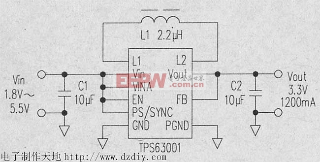 新型升降压型电源变换ICTPS63001/XC9301/XC9302-----buck-boost power converter ICTPS63001/XC9301/XC9302