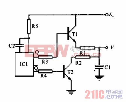 超声波硬度计充放电电路