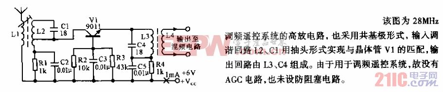 28MHz调频接收机高放电路