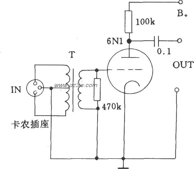 电子管低阻抗输入电压电