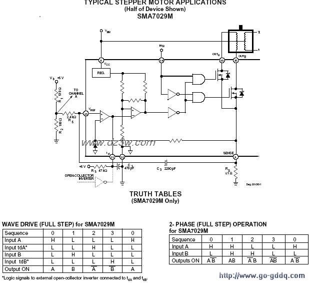 SMA7029构成的步进电机驱