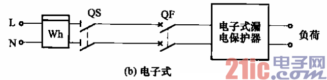 漏电保护器与熔断器、隔离开关、断路器的配合接线b