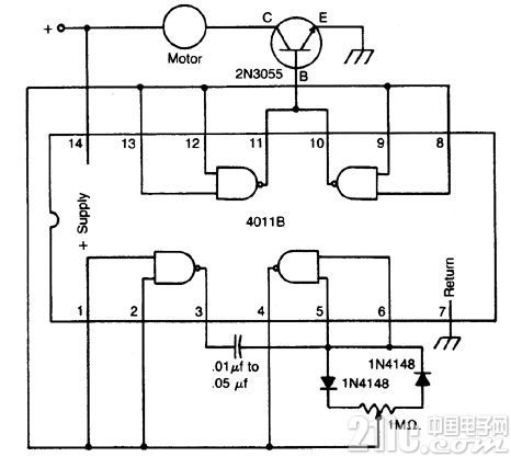 直流马达速度控制电路图