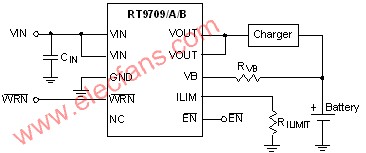 带过压保护电路的RT9709应用电路