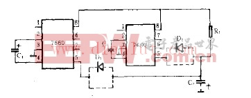 ICL7660片内串联稳压器电路