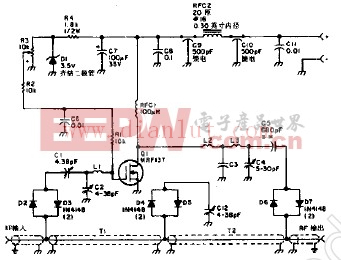 用于手提式步话机的2M FET功率放大器